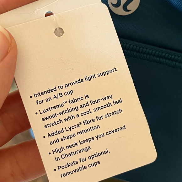 NEW Lululemon Bra Free To Be Wild • size 6 • Color: Blue Borealis/Pink Mist - Picture 4 of 5
